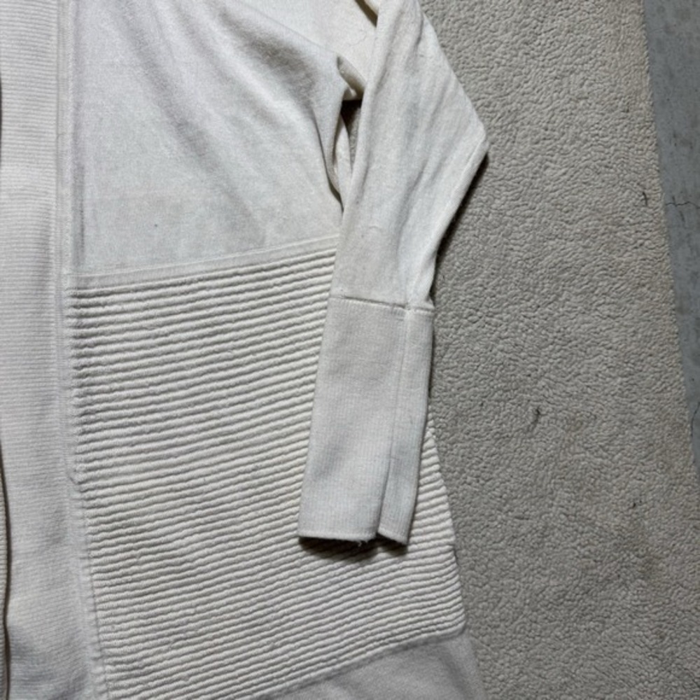Lululemon Cardigan Womens Large Sit In Lotus Wrap II Merino Wool Split Back Rib - Picture 7 of 11